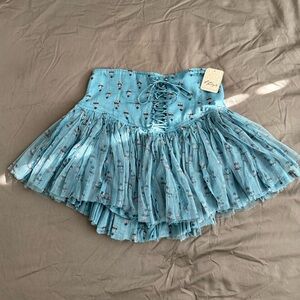 Free People One Blossom Mini Skirt